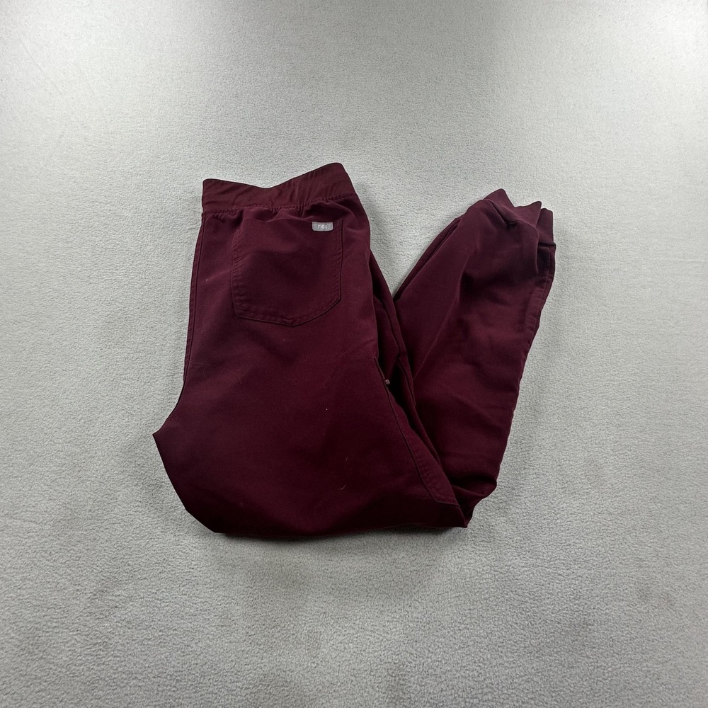 FIGS Pants Womens Large Burgundy Zamora Jogger 2.0 Scrub Bottom Nurse Medical